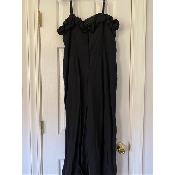 CeCe Black Ruffled Jumpsuit - Picture 3 of 3